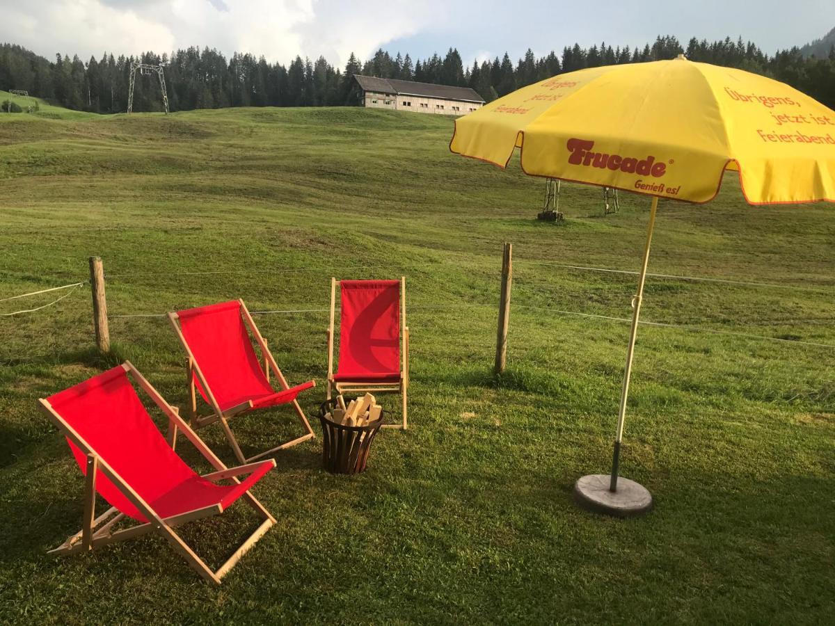 Ferienwohnung Morgentau Am Rande Der Wildnis Sibratsgfäll Exteriér fotografie